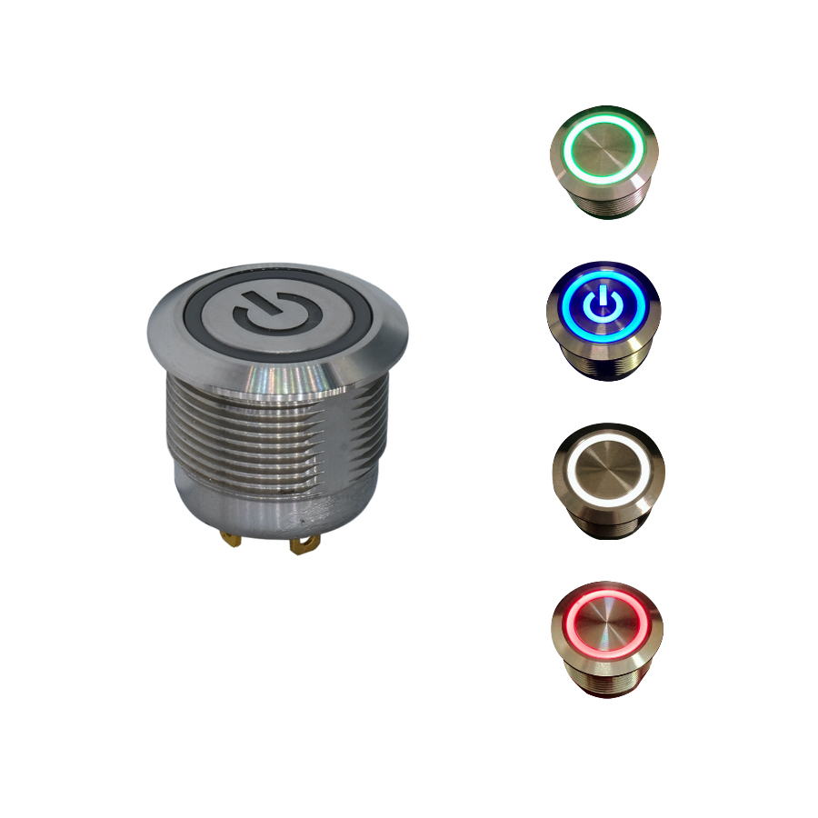 Der beleuchtete Taster der Serie ATPS19 von C&K bietet eine längere Lebensdauer in einem kürzeren Gehäuse.